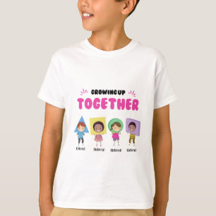 Camiseta Crecer juntos nombre de amistad para amigos