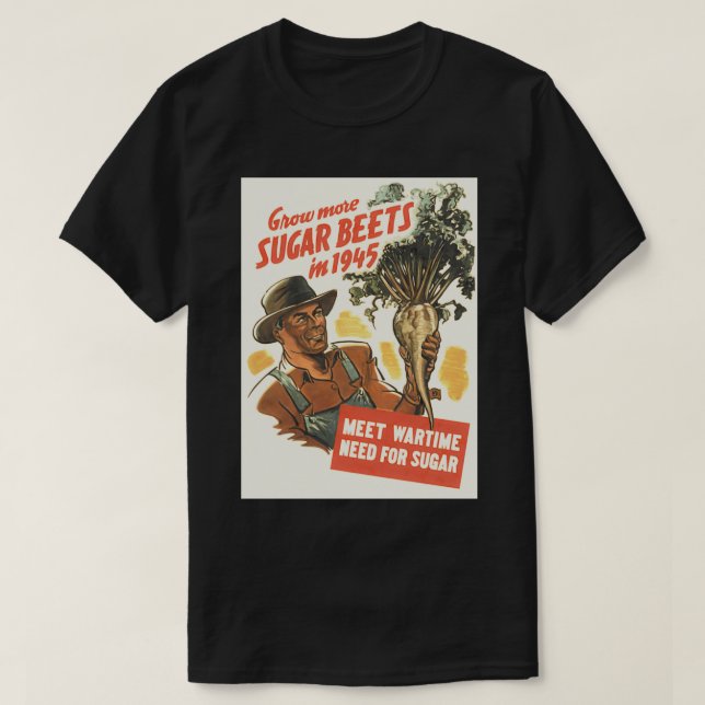Camiseta Crecer Las Aves De Azúcar En 1945 (Diseño del anverso)