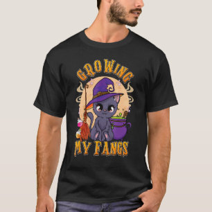 Camiseta Crecer Mis Fangs Da Miedo Y Tocante Halloween