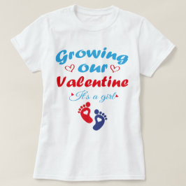 Camiseta Crecer nuestro San Valentín es un nuevo embarazo C