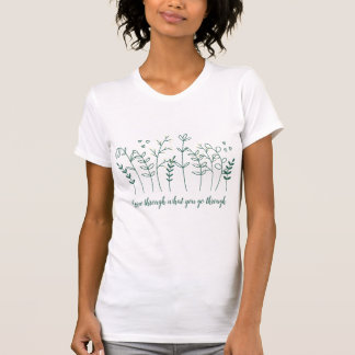 Camiseta Crecer por lo que pasas, Boho Wildflower