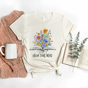 Camiseta Crecer tu mente con un florecimiento silvestre Boh