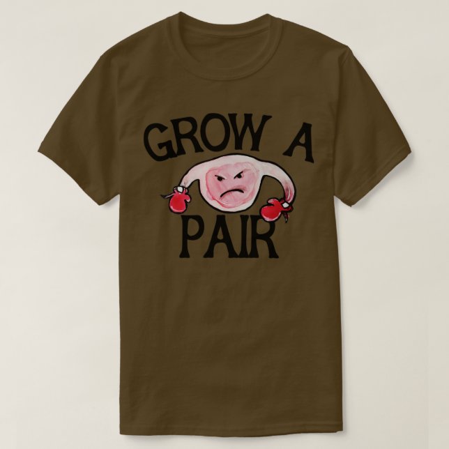 Camiseta Crecer un par de ovarios (Diseño del anverso)