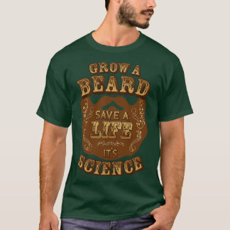 Camiseta Crecer una barba salvar una vida ciencia de los 27