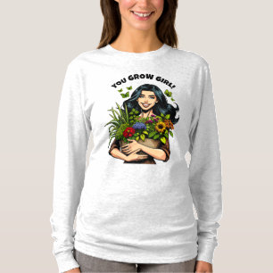 Camiseta Creces Chica   Divertidos amantes de las plantas r