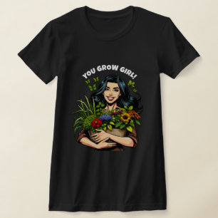 Camiseta Creces Chica Divertidos amantes de las plantas r
