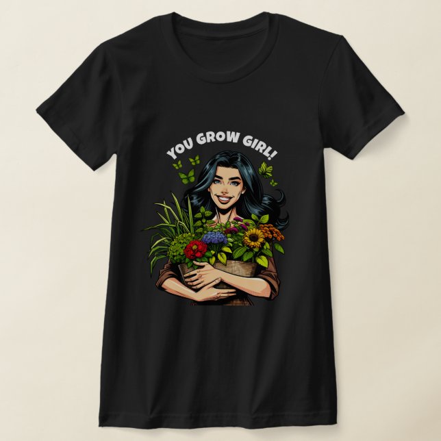 Camiseta Creces Chica | Divertidos amantes de las plantas r (Distribución)