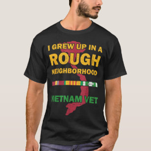 Camiseta Crecí En Un Barrio Difícil Orgulloso Guerra De Vie