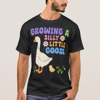 Camiseta Creciendo Un Embarazo De Oca Pequeña Tonta