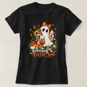 Camiseta Creciendo un pequeño Boo Lindo Fantasma de Hallowe