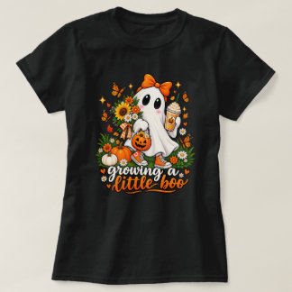 Camiseta Creciendo un pequeño Boo Lindo Fantasma de Hallowe