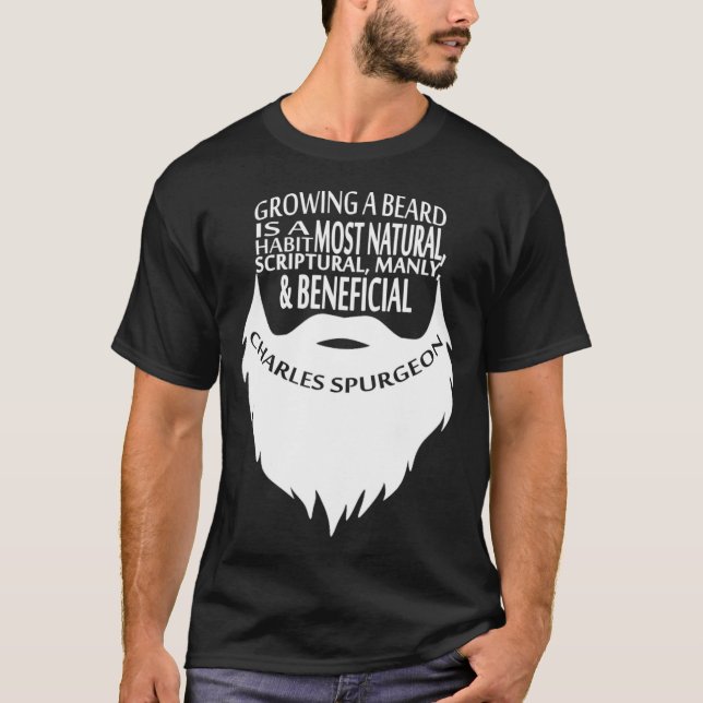 Camiseta Creciendo una cita de barba Christian Charles Spur (Anverso)
