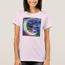 Camiseta creciente de la luna