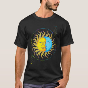 Camiseta Creciente del Sol Luna Astronomía Cuerpo Celeste A