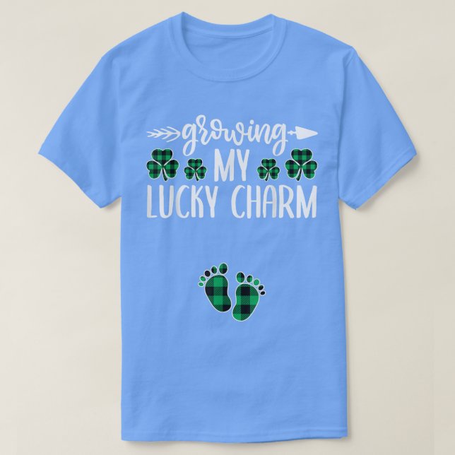 Camiseta Creciente Invitación de embarazo con encanto (Diseño del anverso)