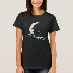 Camiseta Creciente luna de Gótico pastel de gato egipcio de