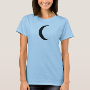 Camiseta Creciente Negro Magia Menguante Luna Oscura Astrol