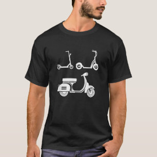 Camiseta Crecimiento de Scooter Evolución Ciclomotor Mokick
