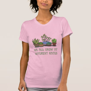 Camiseta Crecimiento Diverso - Colección Única de Plantas