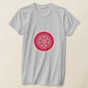 Camiseta Crecimiento nuclear - magenta sobre el tinte - sin