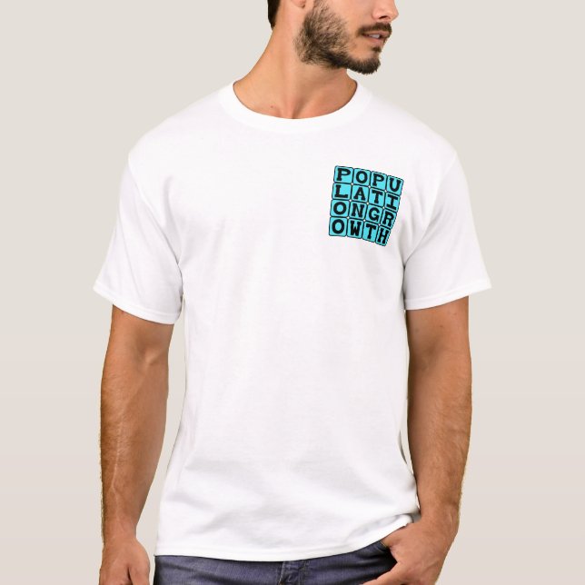 Camiseta Crecimiento Poblacional, Embarazadas (Anverso)
