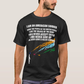 Camiseta Credo de soldado sirve al pueblo de Estados Unidos