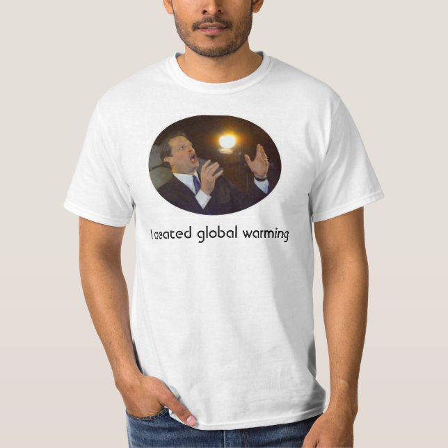 Camiseta Creé el calentamiento del planeta (Anverso)