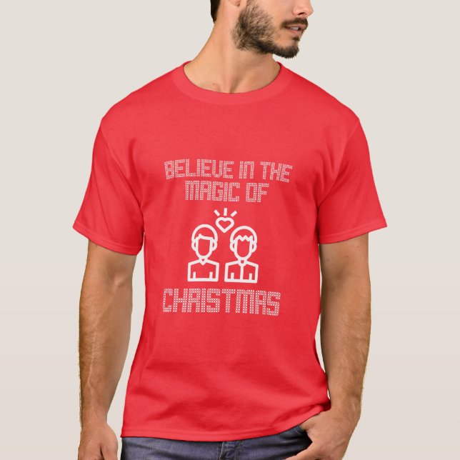 Camiseta Cree en la magia de la navidad (Anverso)