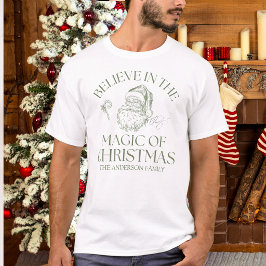 Camiseta Cree En La Magia De La Navidad Verde