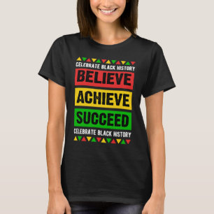 Camiseta Cree en lograr el éxito del inspirador del mes de