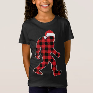 Camiseta Cree en los Navidades de la Red Plaid Bigfoot Sasq