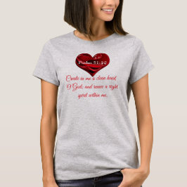 Camiseta Cree en mí un corazón limpio