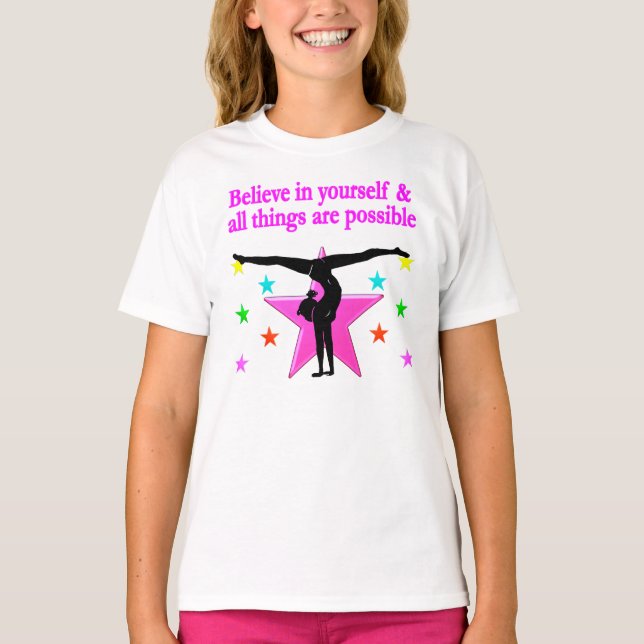 CAMISETA CREE EN SÍ MISMO EN LA GIMNASIA (Anverso)