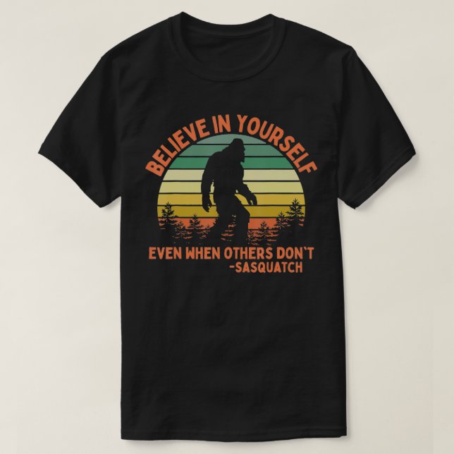 Camiseta Cree En Su Motivación Graciosa 1 (Diseño del anverso)