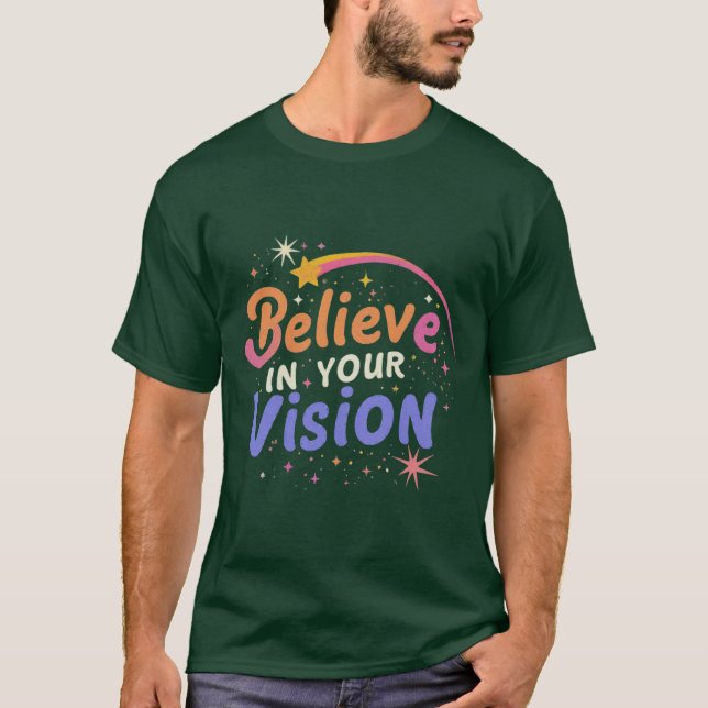 Camiseta Cree en su visión (Anverso)