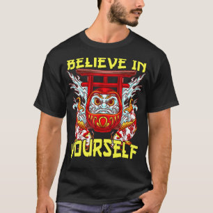 Camiseta Cree En Ti Mismo Pez Carpín Japonés Daruma