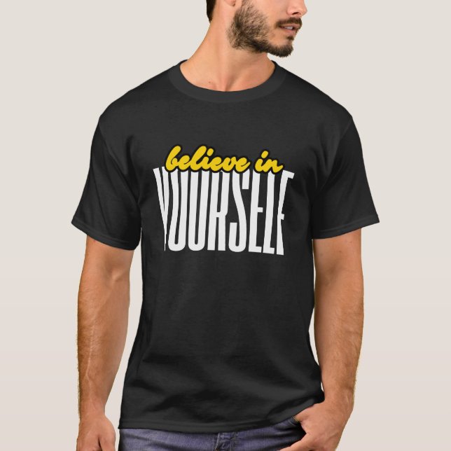 Camiseta Cree En Tus Citas De Tipografía Motivacional (Anverso)