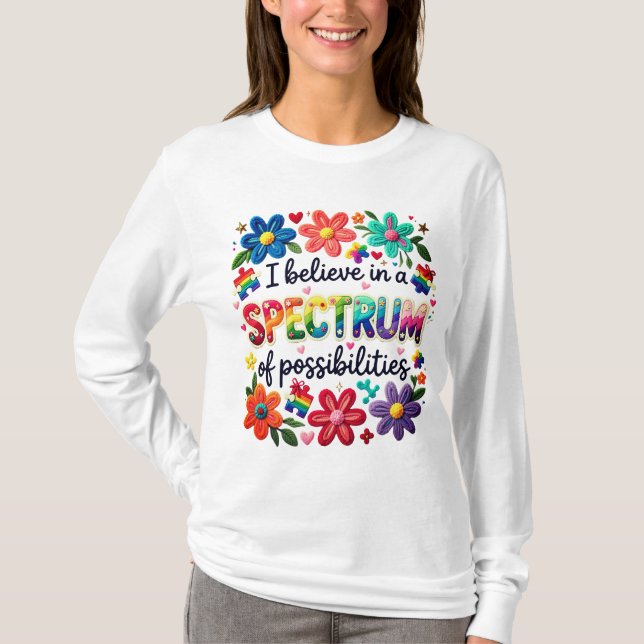 Camiseta Cree Espectro De Posibilidades (Anverso)