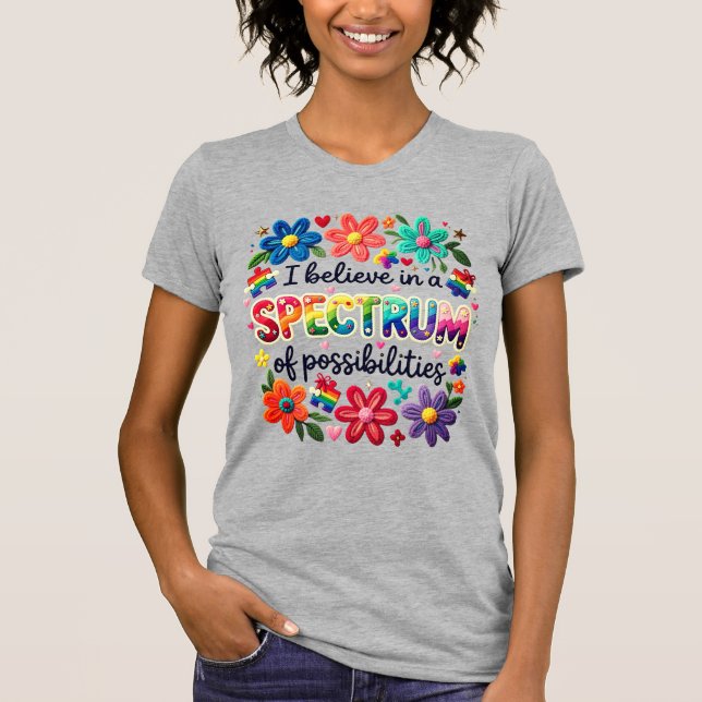 Camiseta Cree Espectro De Posibilidades (Anverso)