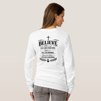 Camiseta Cree Ganarlo Todo Frase Inspiradora De Fe