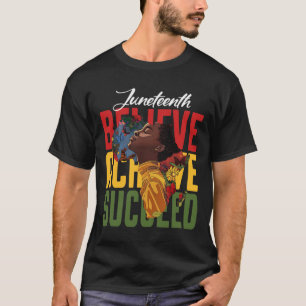 Camiseta Cree Logra Triunfa Afroamericano Fuerte Ju