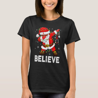 Camiseta Cree Navidad Dabbing Santa Claus Niños Chicos Gi
