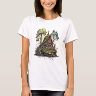 Camiseta Cree su propia cabaña de conejito de primavera