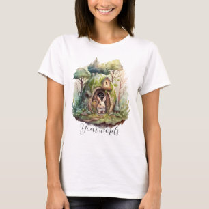 Camiseta Cree su propia cabaña de conejito de primavera