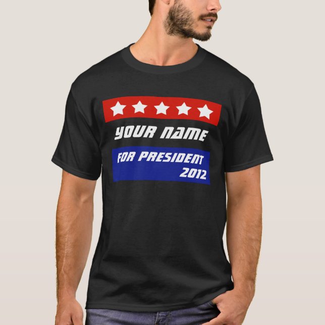 Camiseta Cree su propia mercancía política patriótica (Anverso)