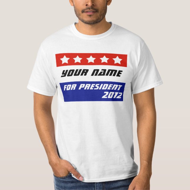 Camiseta Cree su propia mercancía política patriótica (Anverso)