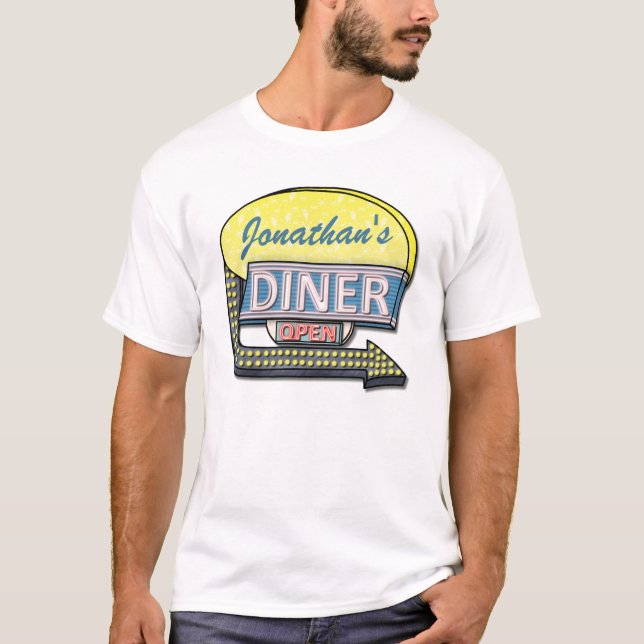 Camiseta Cree su propio Rótulo retro de encargo del (Anverso)