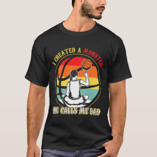 Camiseta Creé Un Monstruo Que Me Llamó Papá Bysketbyll Fat