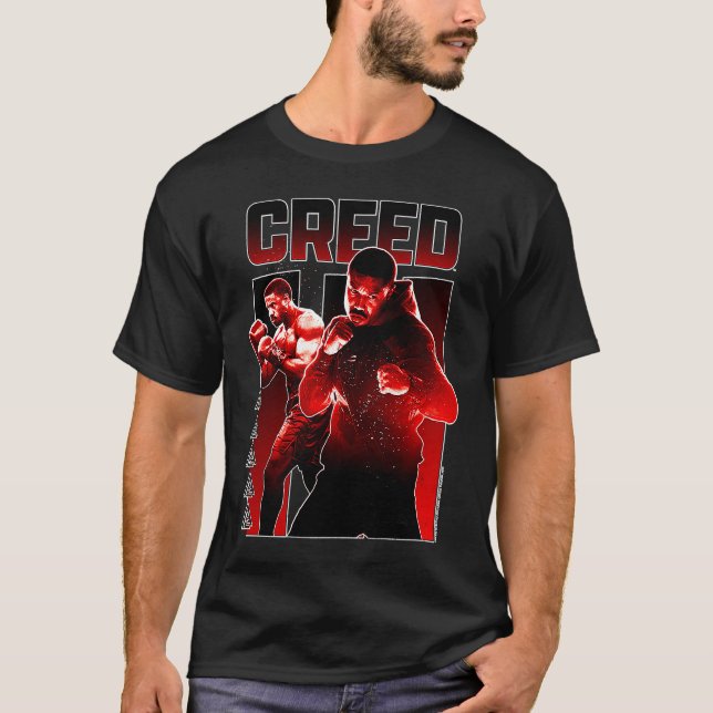 Camiseta Creed 3 Adonis Creed Level Up Red Split Panel Post (Anverso)