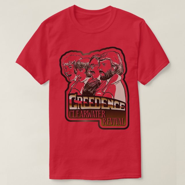 Camiseta Creedence Clearwater Revival 3 TShirt (Diseño del anverso)